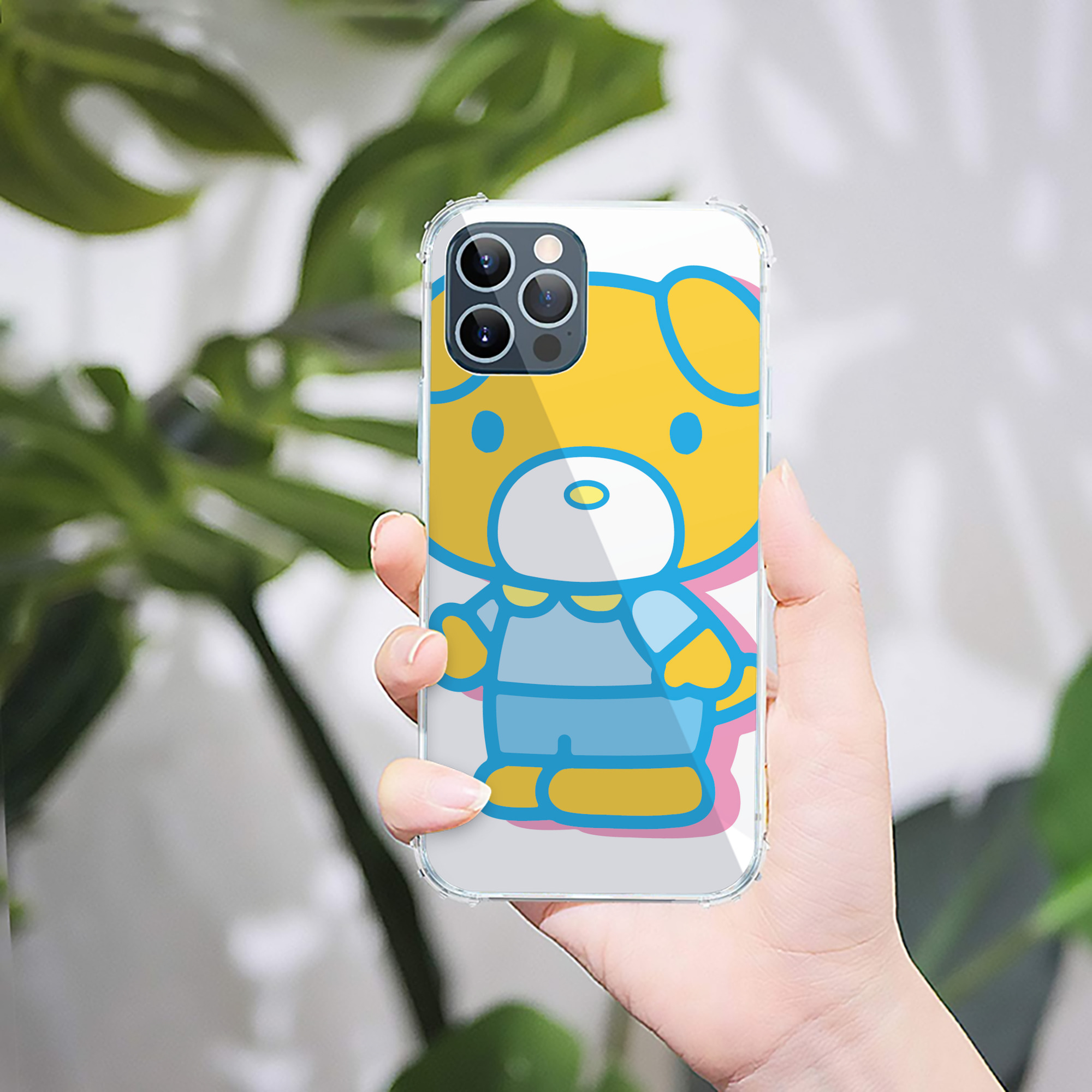 （画像用） Hello Kitty ハローキティ 【iPhone 12シリーズ対応】透明スマホケース（クリアソフトケース）